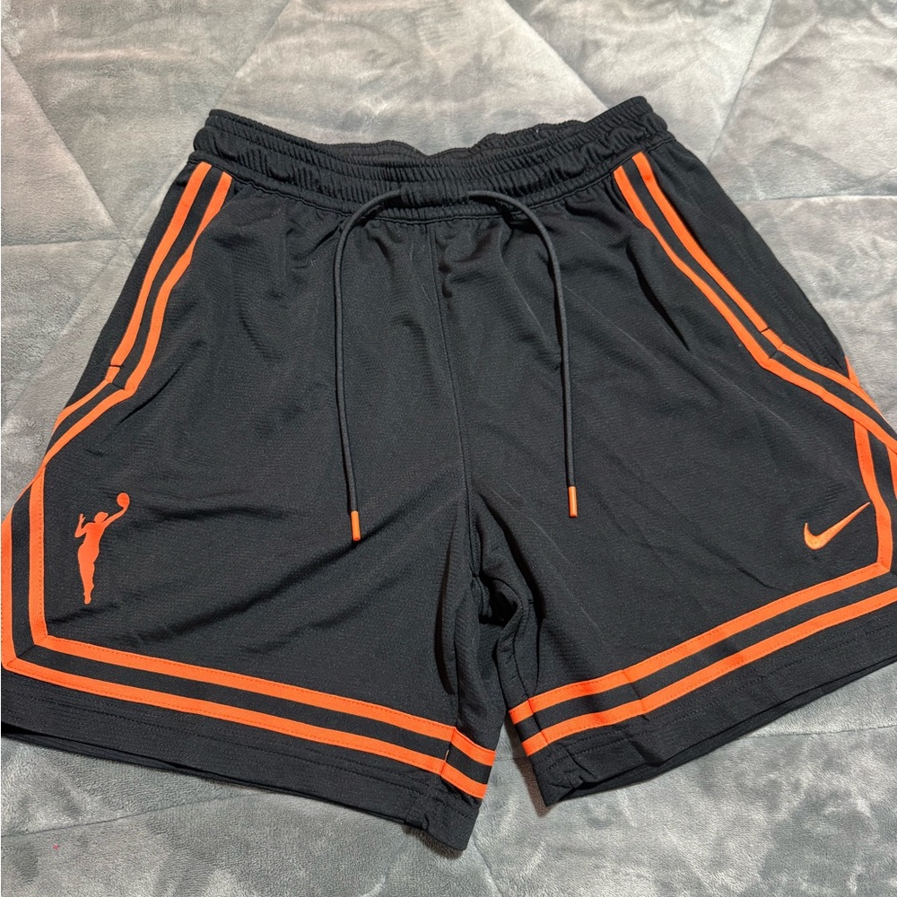 Nike Men's Athletic Shorts with Black and Orange Accents